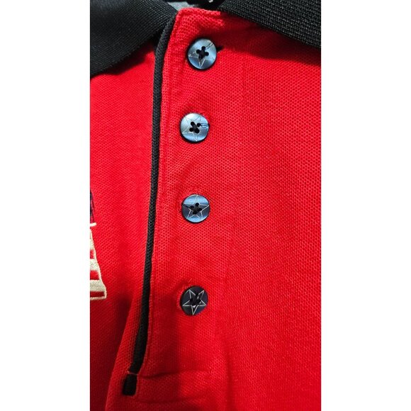 Team USA Red & Blue Star Polo Shirt With Embroidered Details Size S - Picture 4 of 10
